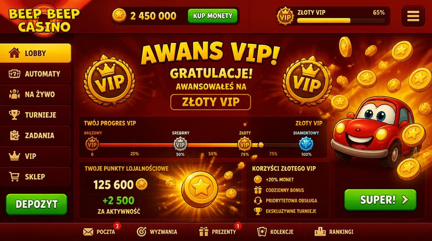 Awansowanie gracza w programie VIP